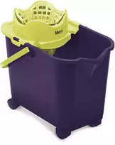 MERY Stačiakampis kibiras ant ratų su spaustuku, 20 ltr