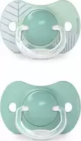 Suavinex 308280-PHYSIOLOGICAL čiulptukas SX PRO SILICONE 2 vnt./+18/SEA/DREAMS