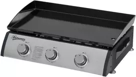 Outsunny dujinis grilis 10000BTU/2,5 kW, įskaitant 3 nerūdijančio plieno degiklius, slėgio reguliatorių, dujų žarną, BBQ sodo grilis balkonui, stovyklavimo grilis 63 x 48 x 21 cm