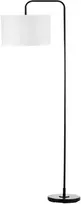 HOMCOM toršeras svetainei, modernus, juodas metalas su gaubtu ir 180 cm laidu – 64 x 38 x 163,5 cm