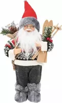 Christmas Decoration Kalėdinis dekoratyvinis nykštukas 30 cm pilkas