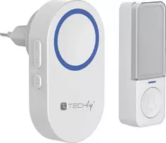 „Techly Kinetic“ durų skambučio siųstuvo ir imtuvo rinkinys, IP56, 180 m