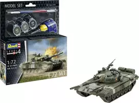Revell T-72 M1 dovanų rinkinys 1/72 – plastikinis modelis su dažais ir klijais