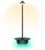 Techly Belaidė LED lempa su RGB pagrindu, lietimui jautri, reguliuojamo ryškumo