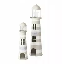 Boltze Rinkinys metalinės dekoracijos švyturių formos SANDS, aukštis 40-57 cm