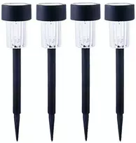 Saska Garden Plastikinės saulės lempos 4 vnt.