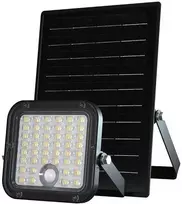 V-tac 10W LED prožektorius su saulės baterija ir judesio davikliu, juodas, 4000/6000K