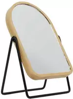 Frame Makiažo veidrodis bambukiniame rėmelyje, didinantis, besisukantis