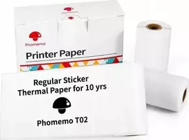 „Phomemo“ popieriaus papildymas, lipnus užpildas, 3x ritinėlis, skirtas „Phomemo T02 M02 PRO M03 M04S / Q22-RMS10“