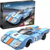 CaDA Building Blocks nuotoliniu būdu valdomas automobilis sportinis automobilis 21,7 cm 1:20 Azure Storm 266 dalys RC Dual Mode C51076W