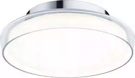 Paulmann lubų lempa Lubinis šviestuvas LUENA LED 11.5W 600lm Apvalus 250mm 3000K IP44 230V Stiklas Chromas / Metalas