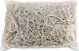 Office Products Biuro gaminiai BIURO PRODUKTAI guminės juostos, skersmuo 100mm, 1,3x4mm, 60% guma, 1000g, pakuotė, balta