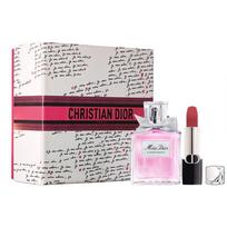 DIOR Perfume Huayang Sweetheart 30ml + Blue Gold Lipstick #688 Rose Pink Brown mėlyna