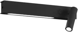 Viokef 6W/9W LED sieninis šviestuvas MOLLY, juodas, 3000K, 4243501