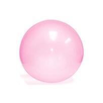 Nesprogstantis vandeniu pripildytas balionas, burbulas, apvalus kamuolys, minkštas didelis guminis balionas, vasaros lauko žaislas interakcijai pink