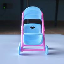 2 vnt. lėlių namelio aksesuarai BJD lėlės vežimėlis žaislai Mini imitacija kūdikio plastikinis vežimėlis Vaikų žaidimų namelis žaislai blue