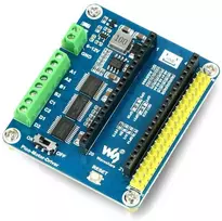 DC variklio valdiklio modulis - keturių kanalų - priedėlis skirtas Raspberry Pi Pico - Waveshare 19764