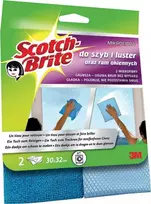 Scotch SCOTCH BRITE™ mikropluošto šluostės stiklui ir veidrodžiams, 2 vnt, tamsiai/šviesiai mėlynos - 4046719419043