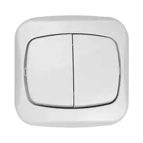 Łącznik Jungiklis p/t 10A, 250V, žvakidė, ATUT, baltas
