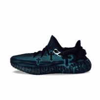 Adidas Originals Yeezy Boost 350 Abrasion Resistant Slip Resistant Low top Casual Shoes Unisex Black Blue HQ4540(team470-) 38
