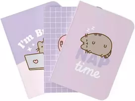 Pusheen - A6 formato užrašų knygelių rinkinys iš „Moments“ kolekcijos (3 vnt.)