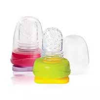 Uniq Kidsme Food Pouch adapteris mazuļa ēdināšanai no biezenīšu stāvpakām 2 gab Lime&Lavender 160490 LILA