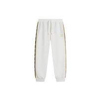Puma Vyriškos Baltos Raišteliu Gobtuvinės Kelnės Su Auksiniais Logotipais Ir Šoninėmis Juostelėmis Streetwear 625823-65 XL