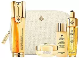 Guerlain Abeille Royale Serum Doble R, 50 ml Locion Reafirmante, 40 ml Crema De Dia, 15 mlaceite, 15 mlpouch