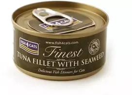 Fish4Dogs Kačių Maistas - FISH4CATS Tunų Filė su Jūros Dumblių 70g