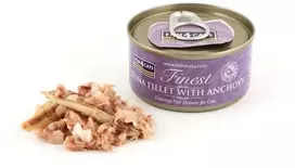 Fish4Dogs Kačių maistas - FISH4CATS Tunų Filė su Ančiuviais 70g