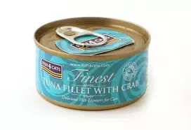 Fish4Dogs Kačių maistas - FISH4CATS Tunų Filė su Krabais 70g