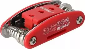 Dedra Multitool Daugiafunkcinis dviračių remonto rinkinys, 15 dalių, CRV