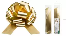 Party Deco Dekoratyvinis kaspinas 40cm 1 vnt auksinis