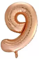 Globos Europe Bv Folio kamuolys rožinio aukso spalvos 9, 86 cm
