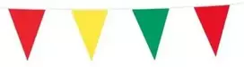 Globos Europe Bv Raudonos, geltonos ir žalios spalvos vimpelų girlianda