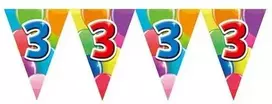 Globos Europe Bv Vimpelų girlianda 3 su balionais