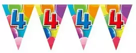 Globos Europe Bv Vimpelų girlianda 4 su balionais