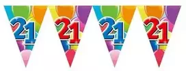Globos Europe Bv Vimpelų girlianda 21 su balionais