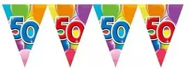 Globos Europe Bv Vimpelų girlianda 50 su balionais