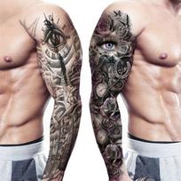 tattoo stickers manufacturer Jesus in stock Crown waterproof 2 sheets/set full arm paper cross-border supply Lion Virgin Mary  High Quality 10sheets/set juoda