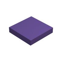 10PCS 3068 Tile 2x2 Building Blocks Light Panel Mosaic Loose Parts Compatible with Bricks DIY Children Assembly Toy 10PCS violetinė