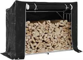 Stovas malkoms su apdangalu nuo lietaus, 151x60,5x110,5cm