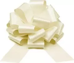 Party Deco Dekoratyvinis kaspinas 30cm 1 vnt kreminis