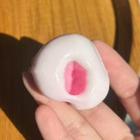 Glutino ryžių koldūnų jutimo žaislai Formuojamas spaudžiamas žaislas Rankų darbo kamuoliukas Fidget spaudymo žaislas Streso mažinimo žaislas Vaikams Suaugusiems rožinė