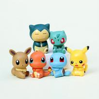 6/8 vnt./rinkinys Pokemon Pikachu figūrėlės Modelio kolekcija 2-4 cm Pokémon Anime figūrėlė Žaislinės lėlės Kawaii mergaitėms berniukams Gimtadienio dovanos