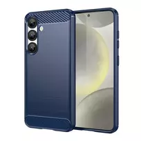 Hurtel Anglies pluošto dėklas skirtas Samsung Galaxy S25 Edge – mėlynos spalvos