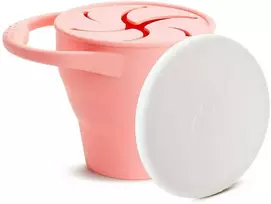 Munchkin užkandžių indelis Silicone Snack Catcher (coral)