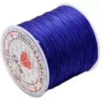 Elastingieij siūlai Nr. 70 karoliukų vėrimui RainBow® VERA V70 60 m, spalva mėlyna