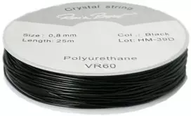 Elastingieij siūlai Nr. 80 karoliukų vėrimui RainBow® VERA V80 25 m, spalva juoda