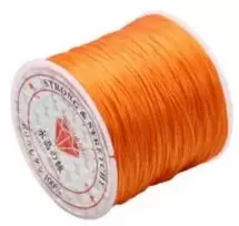 Elastingieij siūlai Nr. 70 karoliukų vėrimui RainBow® VERA V70 60 m, spalva oranžinė